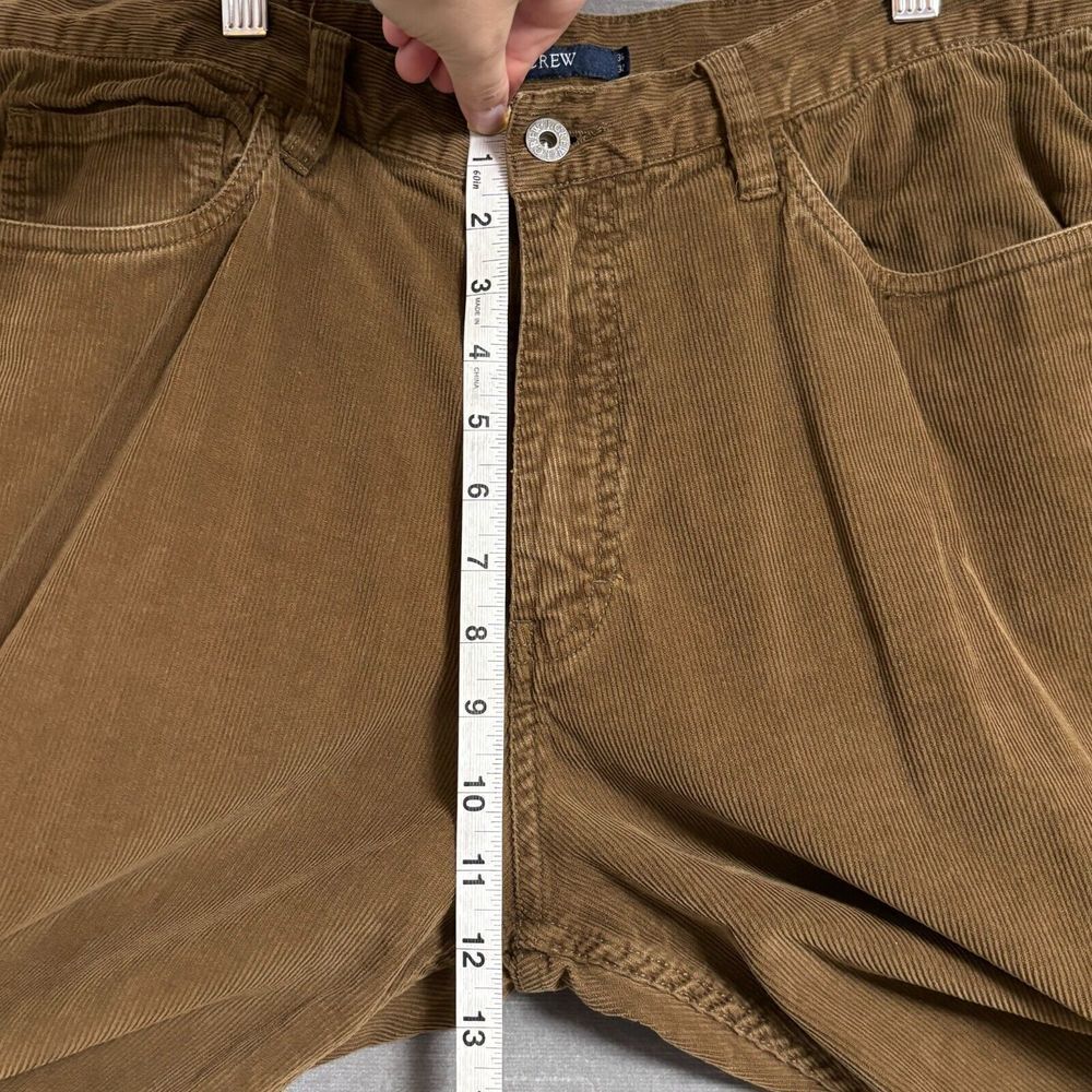 J Crew Corduroy Pants Mens 35 x 31 Brown Cotton Preppy Business Casual 36x32tag - Picture 8 of 11